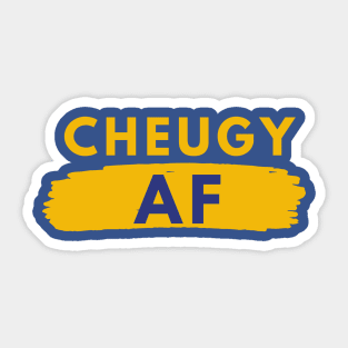 Cheugy AF - Millennial Gen Z Fashion Sticker